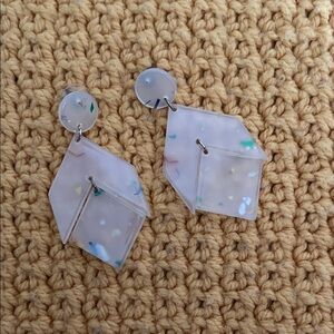 Geometric Multicolor Earrings